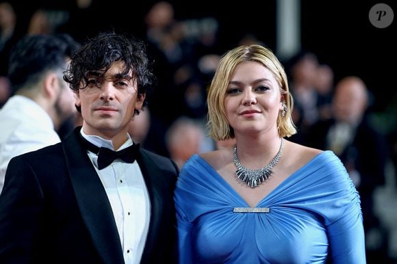 Florian Rossi et Louane lors du 76ème festival de Cannes au Palais des Festivals le 22 mai 2023 à Cannes, France. Photo by Franck Castel/ABACAPRESS.COM