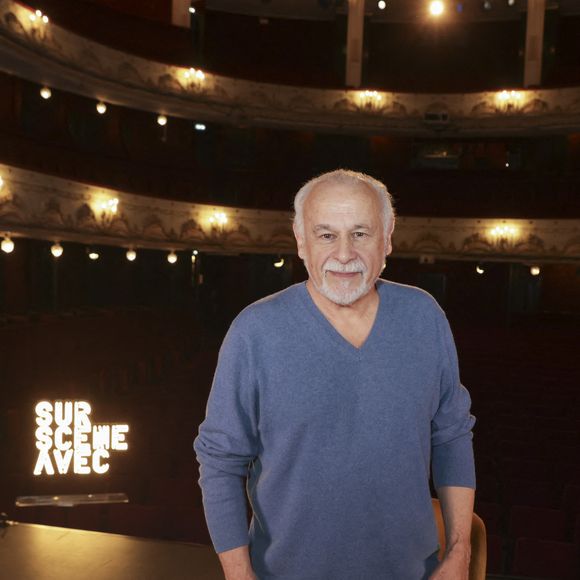 Exclusif - Francis Perrin lors du tournage de "Sur Scène Avec" à Paris le 7 novembre 2024.