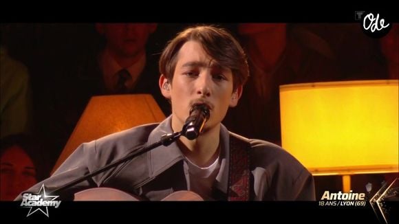 Antoine fait partie de la nouvelle promotion de la "Star Academy". Capture d'écran TF1