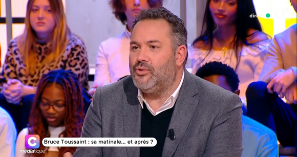 Bruce Toussaint invité de "C Médiatique", le 16 février 2025, sur France 5