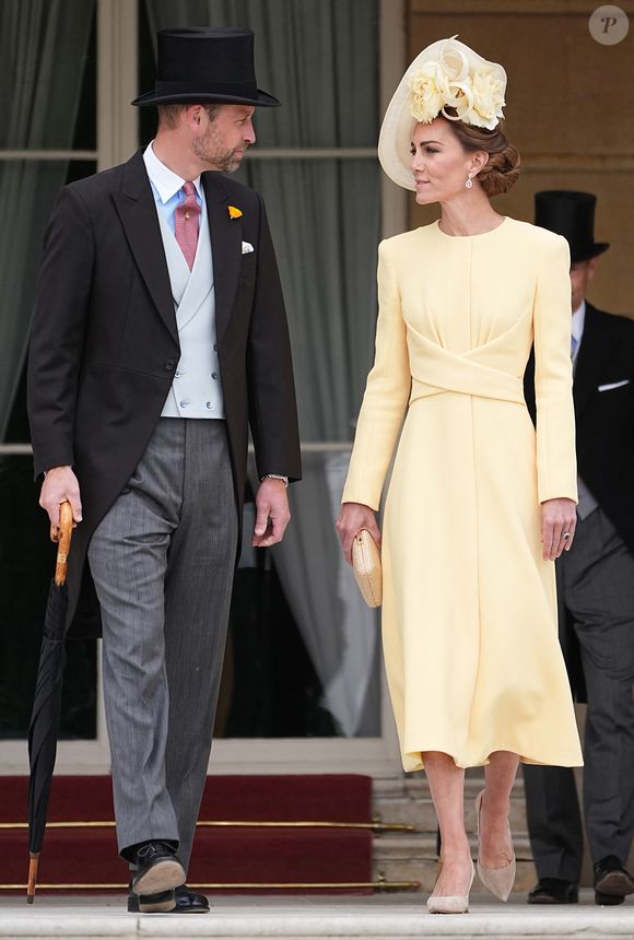 Le prince William, prince de Galles, et Catherine (Kate) Middleton, princesse de Galles, lors de la Royal Garden Party de Buckingham Palace à Londres, le 20 mai 2025. Aaron Chown/WPA-Pool / Julien Burton via Bestimage