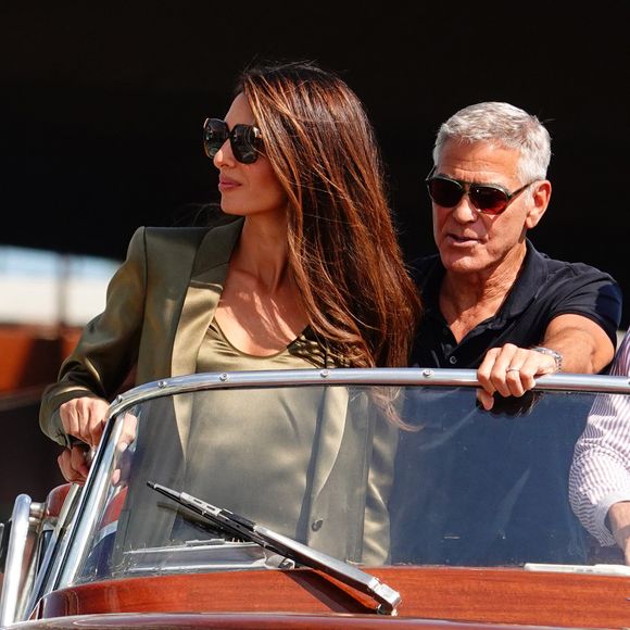 George et Amal Clooney arrivent à Venise lors du 83ème Festival International du Film de Venise (Mostra), à Venise, Italie, le 1er septembre 2026. © Cobra Team/Backgrid/Bestimage