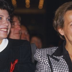 Photo non datée des journalistes Anne Sinclair et Christine Ockrent à Paris, France. Photo par Pascal Baril/ABACAPRESS.COM