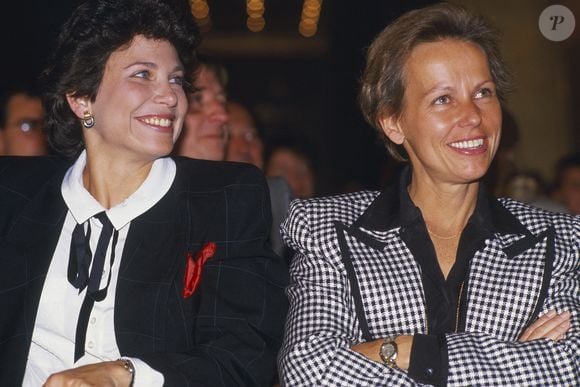 Photo non datée des journalistes Anne Sinclair et Christine Ockrent à Paris, France. Photo par Pascal Baril/ABACAPRESS.COM