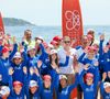 Près de 100 élèves ont pris part aux ateliers animés par des professionnels et des champions sportifs.
La princesse Charlène de Monaco et Pierre Frolla lors de la journée "Water Safety Day, pour la prévention de la noyade" sur la plage du Larvotto de Monaco, le 17 juin 2025. Cet événement est organisé par sa Fondation, le Centre de Sauvetage Aquatique de Monaco (CSAM) en partenariat avec la Croix-Rouge monégasque. © Claudia Albuquerque/Bestimage