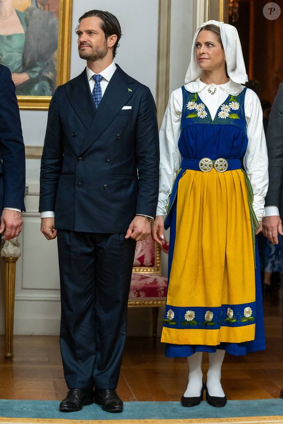 La princesse Madeleine de Suède et le Prince Carl Philip, lors des célébrations de la Fête nationale à Stockholm le 6 juin 2025. Photo par Dana Press / Bestimage