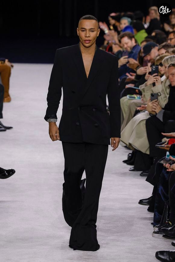 Olivier Rousteing - Défilé Balmain prêt-à-porter automne-hiver 2023/2024 lors de la Fashion Week de Paris (PFW) le 1er mars 2023