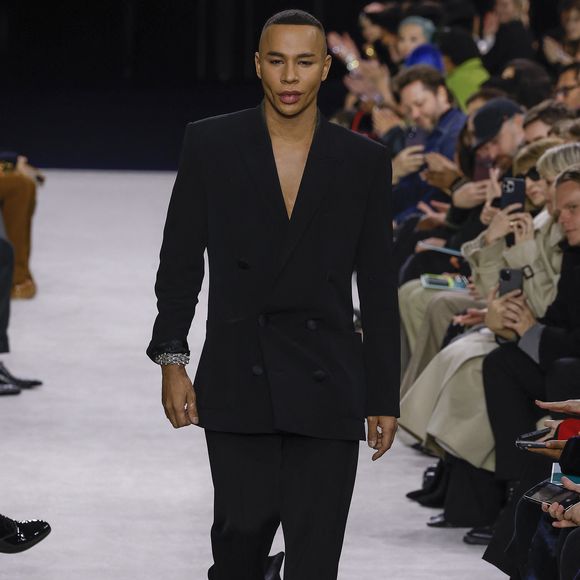 Olivier Rousteing - Défilé Balmain prêt-à-porter automne-hiver 2023/2024 lors de la Fashion Week de Paris (PFW) le 1er mars 2023