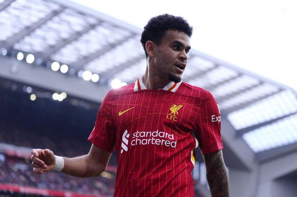 Photo d'archives de Luis Diaz, joueur de Liverpool, datée du 08/03/2025. Liverpool a rejeté une offre du Bayern Munich pour l'attaquant colombien Luis Diaz. Date de la photo : samedi 8 mars 2025. Date de publication : mercredi 2 juillet 2025. ... Photo d'archives de Luis Diaz ... 02/07/2025 ... Liverpool ... Royaume-Uni ... Crédit photo : Peter Byrne/PA Wire. Numéro de référence unique : 80870262 ... Crédit photo : Peter Byrne/PA Wire.