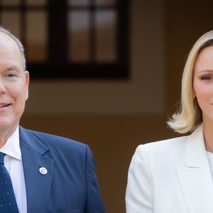 Le prince Albert II de Monaco et la princesse Charlène de Monaco ont accueilli au Palais princier les ambassadeurs et représentants permanents des 46 États membres de l'organisation du Conseil de l'Europe, Monaco le 2 septembre 2026. © Olivier Huitel/Pool Monaco/Bestimage