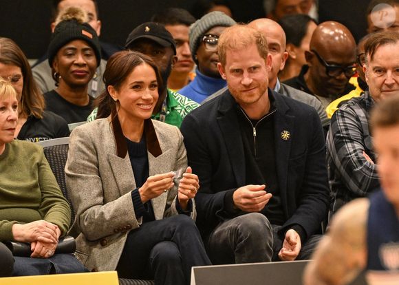Harry et Meghan Markle aux Invictus Games lors d'un match de basket, le 9 février 2025
