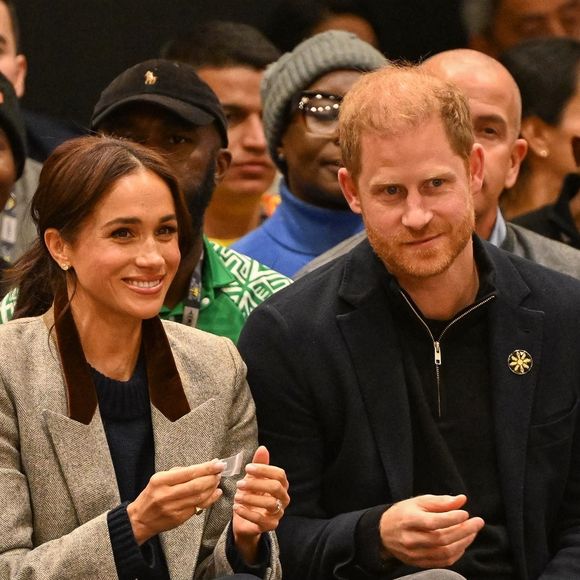 Harry et Meghan Markle aux Invictus Games lors d'un match de basket, le 9 février 2025