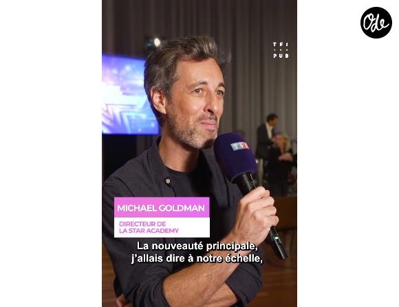 Michaël Goldman le directeur de la Star Academy.
Crédit : TF1