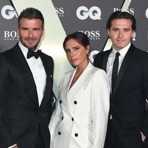 David Beckham, Victoria Beckham, Brooklyn Beckham - Photocall de la soirée "GQ Men of the Year" Awards à Londres le 3 septembre 2019. 
Backgrid UK/ Bestimage