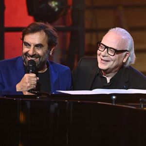 Exclusif - André Manoukian et Erik Berchot - Enregistrement de l'émission "Le Grand Echiquier : Spéciale Charles Aznavour" à l'Opéra royal de Versailles, présentée par C.Chazal et A.Manoukian, et diffusée sur France 2 le 29 mai 2025. © Guillaume Gaffiot/Bestimage
