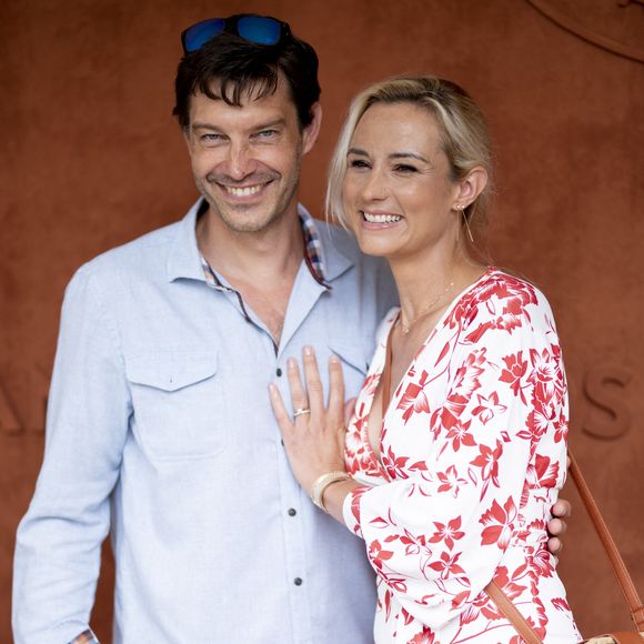 Elodie Gossuin et son mari Bertrand Lacherie au village lors des internationaux de France à Roland Garros le 12 juin 2021.

© JB Autissier / Panoramic / Bestimage