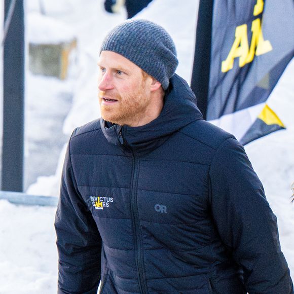 Le prince Harry, duc de Sussex, Meghan Markle, duchesse de Sussex au Skeleton au centre de glisse de Whistler pendant les Invictus Games Vancouver Whistler 2025 au Canada. Whistler, Vancouver, Canada le 10 février 2025. Photo by Mischa Schoemaker/ABACAPRESS.COM