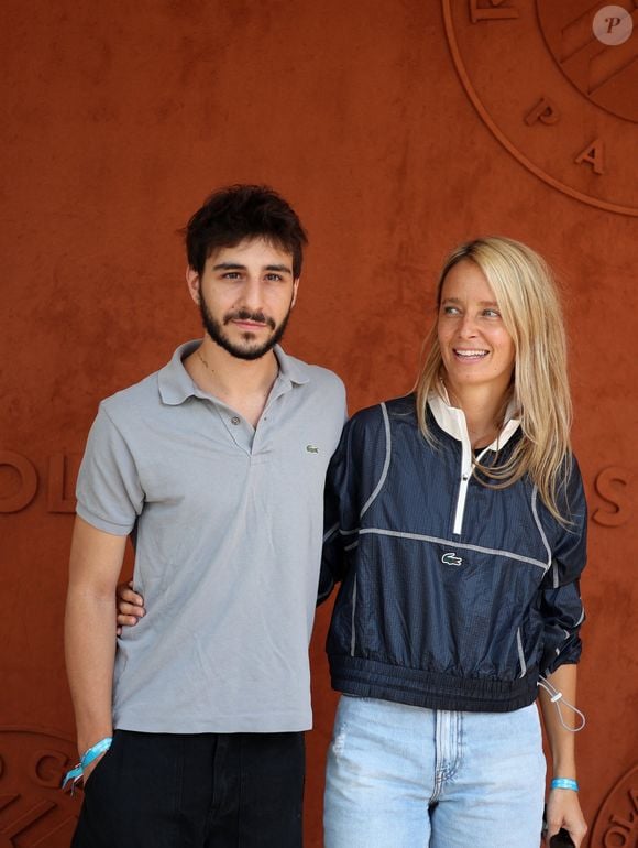 Ben Attal et sa compagne Jordane Crantelle au village lors des Internationaux de France de Tennis de Roland Garros 2023. Paris, le 7 juin 2023. 
© Jacovides / Moreau / Bestimage