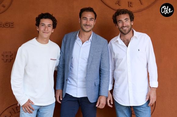 Louis Kretz, Valentin Kretz et Martin Kretz au village lors des Internationaux de France de tennis de Roland Garros 2024, à Paris, France, le 4 juin 2024.

© Jacovides-Moreau/Bestimage