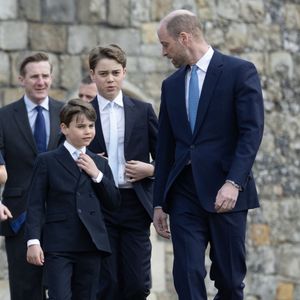 5 avril 2026 : Les membres de la famille royale assistent à l'office des matines de Pâques à la chapelle Saint-Georges du château de Windsor, à l'occasion du dimanche de Pâques.