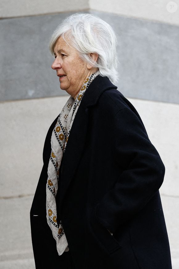 Annie Lemoine - Obsèques d'Isabelle Mergault à la Coupole du Père-Lachaise à Paris le 30 mars 2026. © Cyril Moreau - Dominique Jacovides / Bestimage