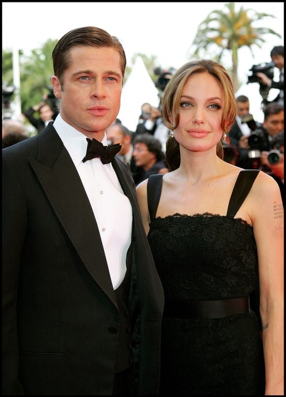 Brad Pitt et Angelina Jolie - 60ème Festival de Cannes 2007 - Montée des marches du film : A Mighty Heart. (Guillaume Gaffiot/Bestimage).