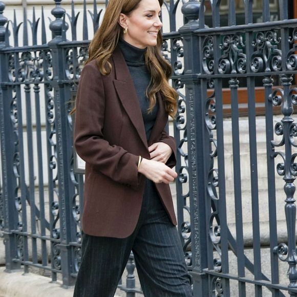 Catherine Kate Middleton, princesse de Galles, lance un parcours interactif pour soutenir le développement social et émotionnel des enfants de moins de cinq ans, à la National Portrait Gallery à Londres le 4 février 2025.