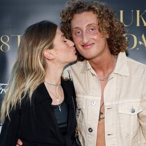 Exclusif - Joalukas Noah avec Sasha Nikolic (fille deFilip Nikolic) lors de la soirée d'anniversaire de Joalukas Noah, fils de Yannick Noah et Isabelle Camus, pour ses 18 ans à Paris le 10 juin 2022.

© Cyril Moreau / Bestimage