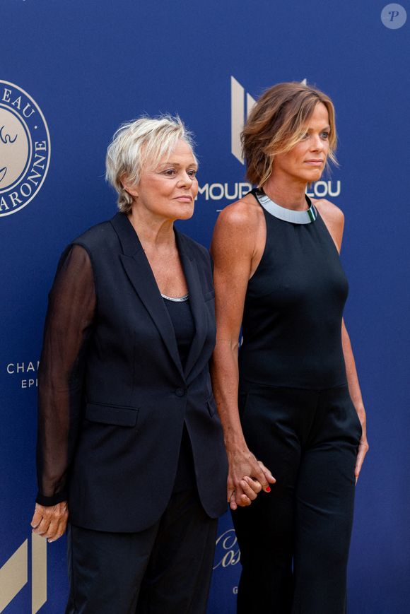 Muriel Robin, Anne Le Nen lors du 10ème anniversaire du Mouratoglou Annual Charity Gala. A la Mouratoglou Tennis Academy, Sofia Antipolis, France le 23 juin 2024. Photo by Cyril Chateau/BACAPRESS.COM