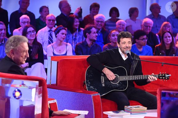 Exclusif - Patrick Bruel lors de l'enregistrement de l'émission "Vivement dimanche" au studio Rive Gauche, présentée par M.Drucker avec une diffusion sur France 3 le 15 mars 2026, à Paris, France, le 4 mars 2026. © Guillaume Gaffiot/Bestimage