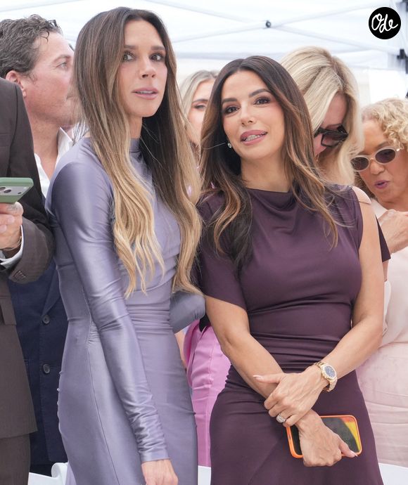 Tout comme Eva Longoria, venue applaudir cette marque de reconnaissance.

(De gauche à droite) Victoria Beckham et Eva Longoria lors de la cérémonie d'attribution d'une étoile à David Beckham sur le Hollywood Walk of Fame, qui s'est tenue devant l'Ovation Hollywood à Hollywood, en Californie, le vendredi 12 juin 2026. Photo de Sthanlee B. Mirador/SPUS/ABACAPRESS.COM