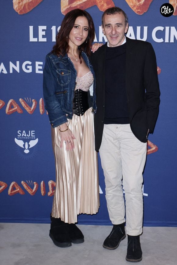 Fabienne Carat et Elie Semoun assistent à la première du film « David » à Paris, en France, le 15 février 2026. Photo de Jérôme Domine/ABACAPRESS.COM