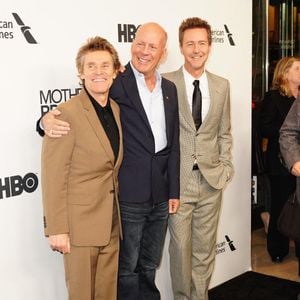 Willem Dafoe, Bruce Willis, Edward Norton à la première de Motherless Brooklyn lors du New York Film Festival 57 le 11 octobre 2019 à New York City, NY, USA. Photo by John Nacion/Startraks/ABACAPRESS.COM