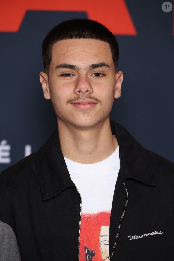 Leon Debbouze attends Mercato Premiere at Le Grand Rex in Paris, France on February 17, 2025. Photo by Jerome Dominé/ABACAPRESS.COM