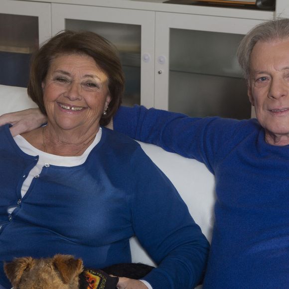 Herbert Leonard et sa femme Cléo chez eux à Barbizon le 2016/12/2016. JLPPA / Bestimage