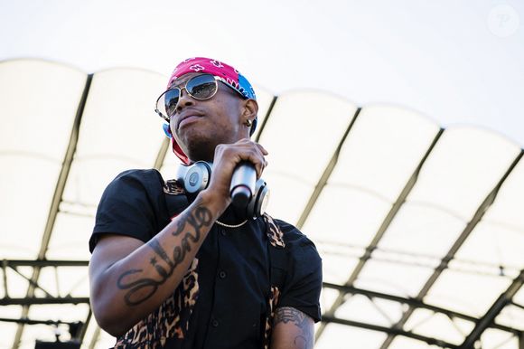 Le rappeur américain Silentó (Ricky Lamar Hawk) en concert à Stockholm, Suède, le 14 août 2017. 