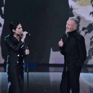 Le chanteur Sting est l'invité de l'émission Che tempo che fa à Milan le 8 décembre 2024.