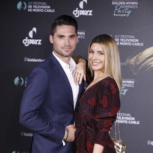 Candice Pascal et son compagnon Quentin Loyer au photocall de la soirée des nominées 'Golden Nymph nominées party' lors du 62ème Festival de Télévision de Monte-Carlo, à Monaco, le 20 Juin 2023. 
© Denis Guignebourg/BestImage