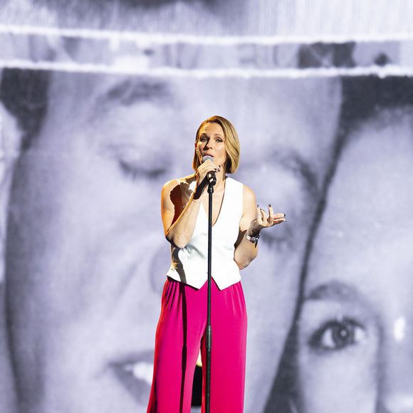 Exclusif - Lorie (Laure Pester) lors de l'enregistrement de l'émission "La Boîte à secrets", présentée par F.Bollaert et diffusée le 3 octobre 2025 sur France 3, dans les studios du Lendit à Saint-Denis, Seine Saint-Denis, France, le 9 septembre 2025. © Pierre Perusseau/Bestimage