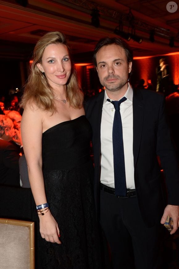 Semi-exclusif - Romain Sardou et sa femme Francesca - Soirée de gala des "Sauveteurs sans frontières" à l'hôtel le collectionneur à Paris le 21 mars 2016. © Rachid Bellak/Bestimage