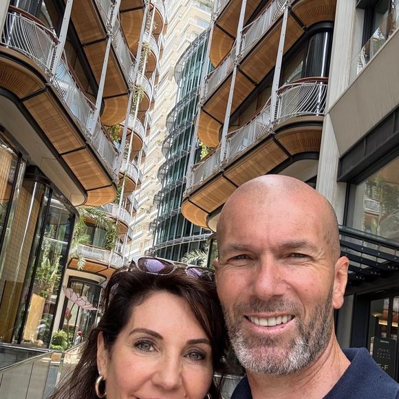 Zinedine Zidane et sa femme Véronique