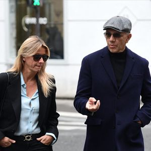 Exclusif - Sarah Poniatowski (Lavoine) et son compagnon Roschdy Zem - Hommage à la chanteuse Dani en l'église Saint-Roch à Paris le 1er octobre 2022.