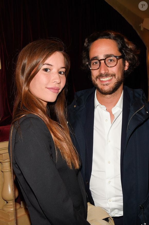 Thomas Hollande et sa compagne Emilie Broussouloux à la générale de la pièce "La Vraie Vie" au théâtre Edouard 7 à Paris, le 18 septembre 2017.
© Guirec Coadic/Bestimage