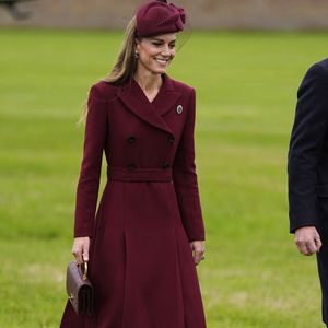 La princesse de Galles lors de l'arrivée du président Donald Trump et de la première dame Melania Trump au château de Windsor à Windsor, Berkshire, Angleterre, Royaume-Uni.  © Chown Aaron/PA Photos/ABACA