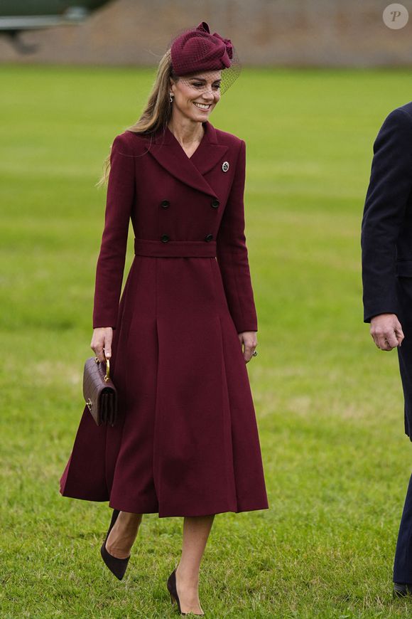 La princesse de Galles lors de l'arrivée du président Donald Trump et de la première dame Melania Trump au château de Windsor à Windsor, Berkshire, Angleterre, Royaume-Uni.  © Chown Aaron/PA Photos/ABACA
