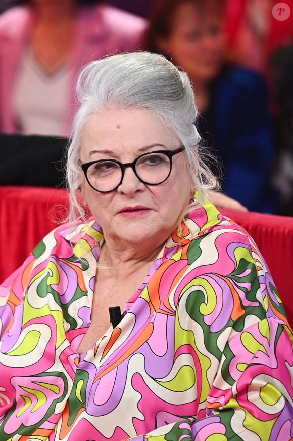Exclusif - Josiane Balasko - Enregistrement de l'émission Vivement dimanche consacrée à l'équipe du Splendid au studio Rive Gauche, presentée par Michel Drucker . Diffusion sur France 3 le 23/02/2025 . présentée par M.Drucker, diffusée le 23 février 2025 sur France 3.
© Guillaume Gaffiot / Bestimage