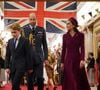 Il a suivi ses parents dans la salle de réception.
Le prince George de Galles, le prince William et Kate Middleton lors d'une réception au palais de Buckingham à Londres en marge du 80ème anniversaire de la fin de la Seconde guerre mondiale, à Londres, le 5 mai 2025.
Photo : Alpha Agency / Bestimage