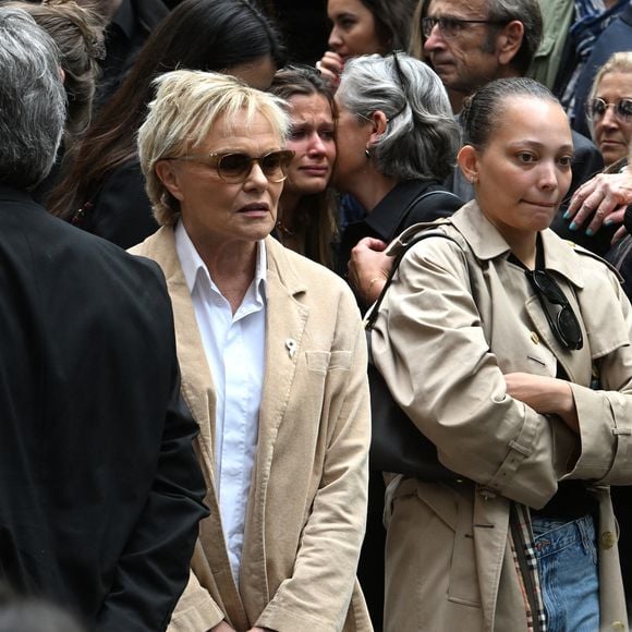 Exclusif - Muriel Robin lors de l'hommage à Pierre Deny au théâtre du Gymnase Marie Bell à Paris, France, le 3 juin 2026. © Bestimage