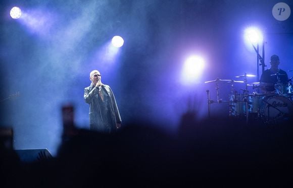 Florent Pagny en concert sur scène au festival Aluna a Ruoms le 1er juillet 2023 - Photo by Delmarty J/ANDBZ/ABACAPRESS.COM