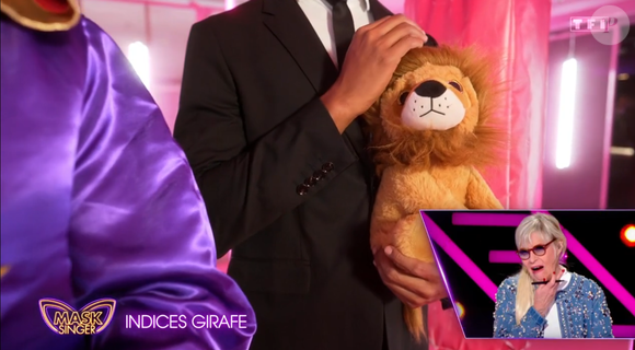 La Girafe lors du lancement de "Mask Singer 2025", le 2 mai, sur TF1